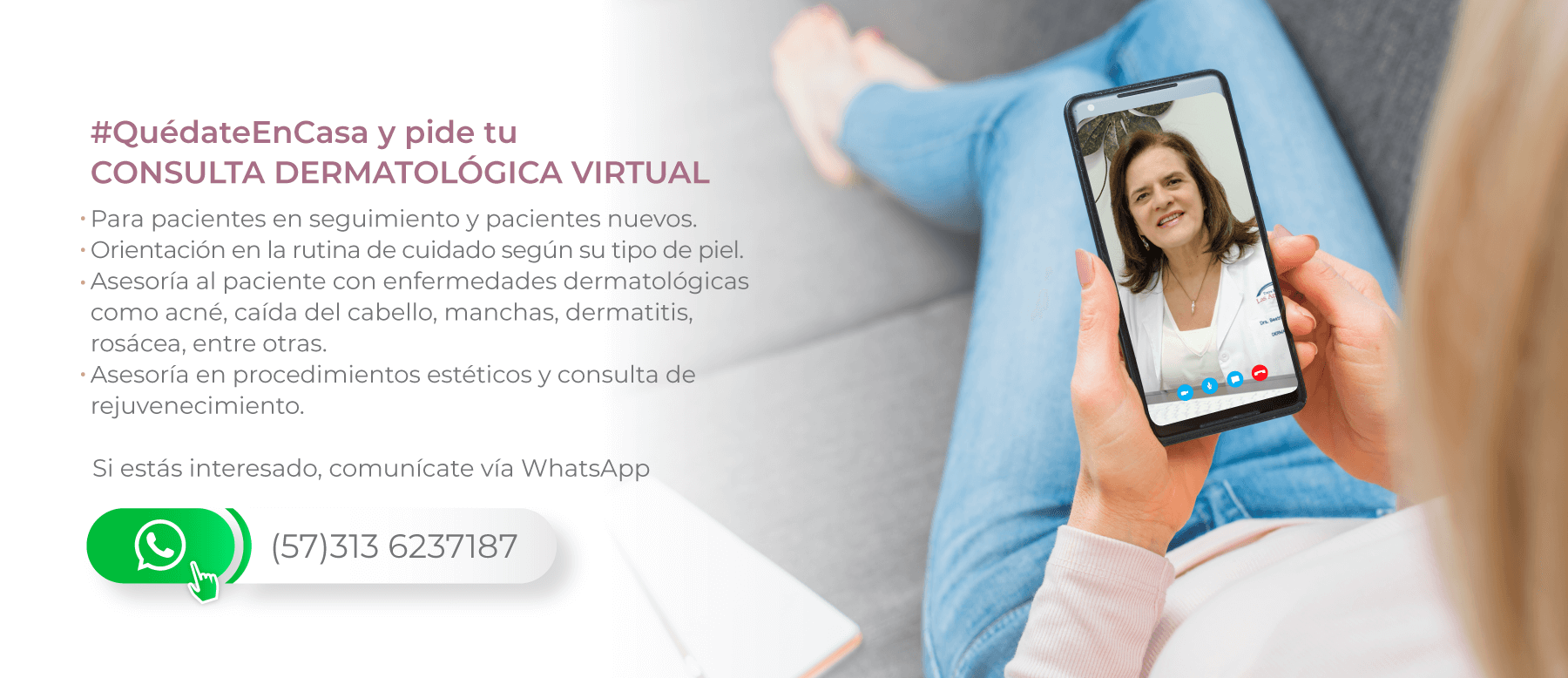 Consulta Dermatologica Online Virtual Dermatologa Medellin